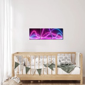 Obraz - Impulz (s hodinami) (90x30 cm)
