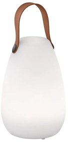 Bielo-hnedá LED stolová lampa (výška 20 cm) Ruby – Fischer &amp; Honsel