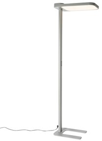 Denná stojaca lampa sivá štvorcová vrátane LED a stmievača - Guzo