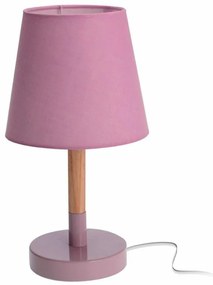 DekorStyle Stolná lampa s ružovým tienidlom 30,5 cm