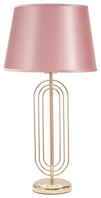 Ružová stolová lampa Mauro Ferretti Krista, výška 64 cm
