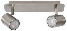 Lucide 26957/10/12 - LED Bodové svietidlo LENNERT 2xGU10/5W/230V matný chróm