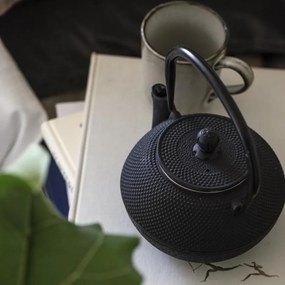 Ib Laursen Liatinová čajová kanva Black 1,2 l