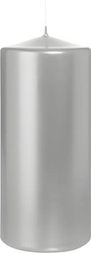 Stĺpcová sviečka GALA 15 cm strieborná