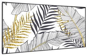 Wonderwall Air Art Smart, infračervený ohrievač, 120 x 60 cm, 700 W, list