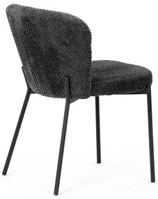 Súprava jedálenských stoličiek Bouclé CT-W1077GREY2, 4 ks