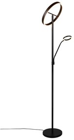 Čierna LED stojacia lampa (výška 180 cm) Willis – Trio