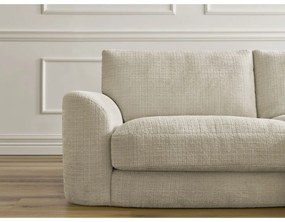 Béžová ženilková rohová pohovka (pravý roh/s leňoškou) Leonore – Bobochic Paris