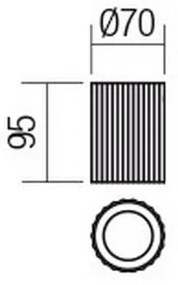 Redo 01-2555 - Bodové svietidlo DELPHI 1xGU10/7W/230V, priemer 7 cm, čierne