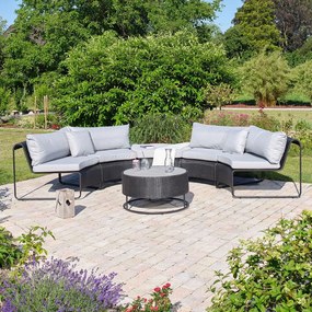Sivý záhradný lounge set pre 5 Rindal - Bonami Selection