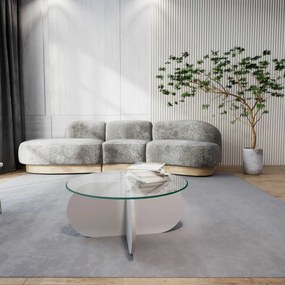 Konferenčný stolík Bubble White