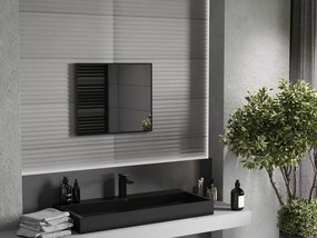 Mexen Loft kúpeľňové obdĺžnikové zrkadlo 60 x 50 cm, čierny rám - 9852-060-050-000-70