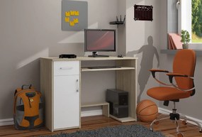 PC stolík Jocosa (dub sonoma + biela). Vlastná spoľahlivá doprava až k Vám domov. 1117043