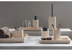 Béžový kamenný dávkovač mydla 250 ml Travertine – Mette Ditmer Denmark