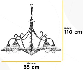 ONLI - Luster na reťazi ROSINA 5xE14/6W/230V