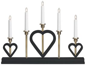 Čierna vianočná svetelná dekorácia Melissa – Markslöjd