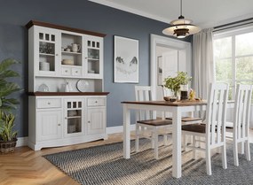 PROXIMA.store - Rustikálny kredenc - nadstavec na komodu 2S.2 - BELLUNO ELEGANTE FARBA: biela