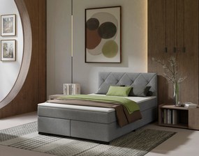XXXLutz BOXSPRINGOVÁ POSTEĽ, 120/200 cm antracitová MID.YOU - Online Only spálne - 002784001208
