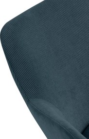 Jedálenská stolička Olema látka cord - modrá