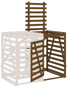 Predĺženie pre úložný box na odpadkový kôš medovo-hnedé borovica