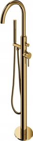 Voľne Stojaca Podlahová Vaňová Batéria, Zlatá