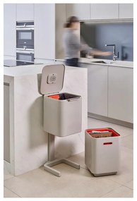 Krémovobiely kôš na triedený odpad Joseph Joseph Totem Compact, 40 l