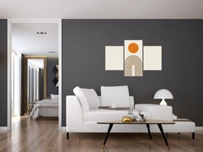 Obraz - Hnedé oblúky (90x60 cm)
