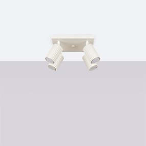 Stropné svietidlo Karbon, 4x béžové kovové tienidlo, (možnosť polohovania)