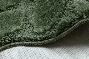 Kúpeľňový koberček SUPREME LINES kamienky, zelený