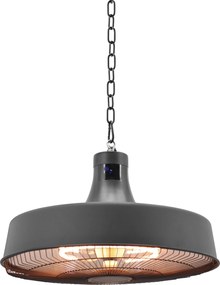 Závesný terasový infražiarič, 2100 W, čierny