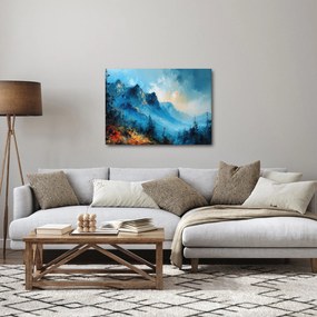 Obraz - Maľba hôr (70x50 cm)