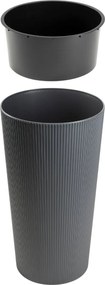 PLASTOVÝ KVETINÁČ URBANIKA ECO 75X41 CM ANTRACITOVÁ