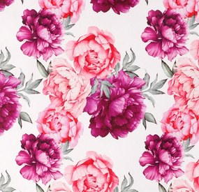 Obrus Ružové pivonky, 80x80 cm