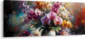 Obraz - Váza kvetov II. (120x50 cm)