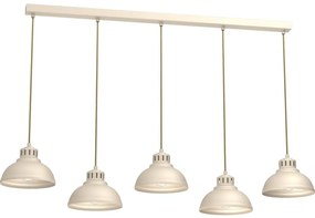 Luster na lanku SVEN 5xE27/15W/230V béžová