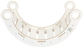 Biela hojdačka z borovicového dreva 39x75x38 cm Montessori – Meowbaby