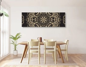 Obraz Mandala na čiernom pozadí