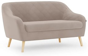 Béžová 2miestna pohovka CORANTI VELVET
