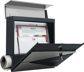 Poštovní schránka Post stříbrná/antracitová