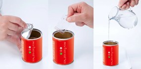 Flowcan plechovka zelená so semienkami petunie 6,5×9 cm