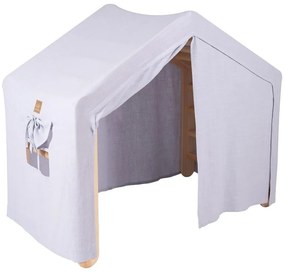 Svetlomodrý/v prírodnej farbe pikler trojuholník z borovicového dreva 112x61x94 cm Montessori – Meowbaby