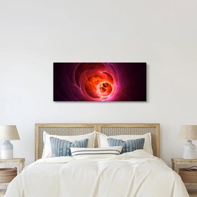 Moderný obraz ružovej abstrakcie (120x50 cm)