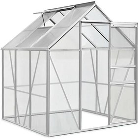 InternetovaZahrada - Záhradný skleník - 190 x 195 x 195 - plocha 3,7 m² - objem 5,85 m³ + základňa