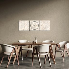 Obraz - Mramor (s hodinami) (90x30 cm)
