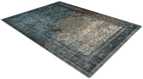 Koberec OMEGA MAMLUK rozeta / vintage, tmavomodrý