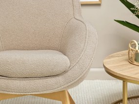 Dizajnové kreslo Merch (béžová). Akcia -21%. Vlastná spoľahlivá doprava až k Vám domov. 1136111