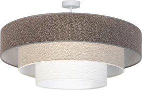Brilagi - Prisadený luster LUNETA 3xE27/60W/230V pr. 80 cm sivá/krémová/biela