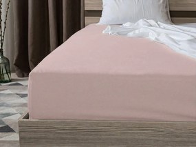 Bavlnená plachta s gumou STANDARD 90 x 200 cm staroružová