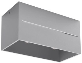 Stropné svietidlo Lobo Maxi, 1x sivé kovové tienidlo