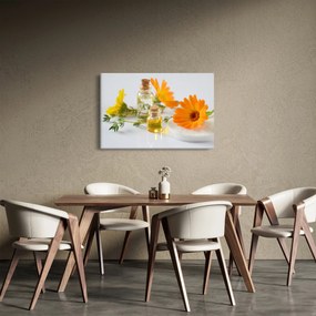 Obraz oranžových kvetín (90x60 cm)